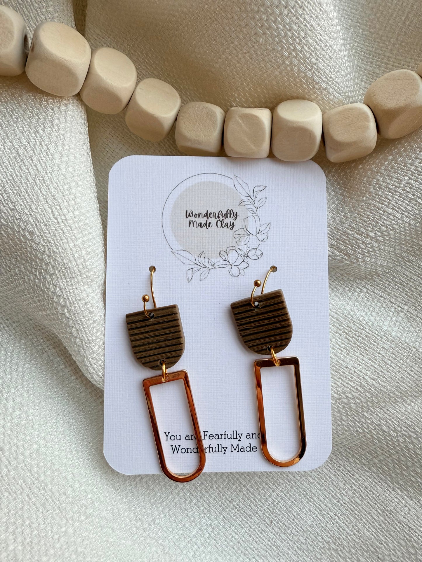 Brown and Gold Dangles