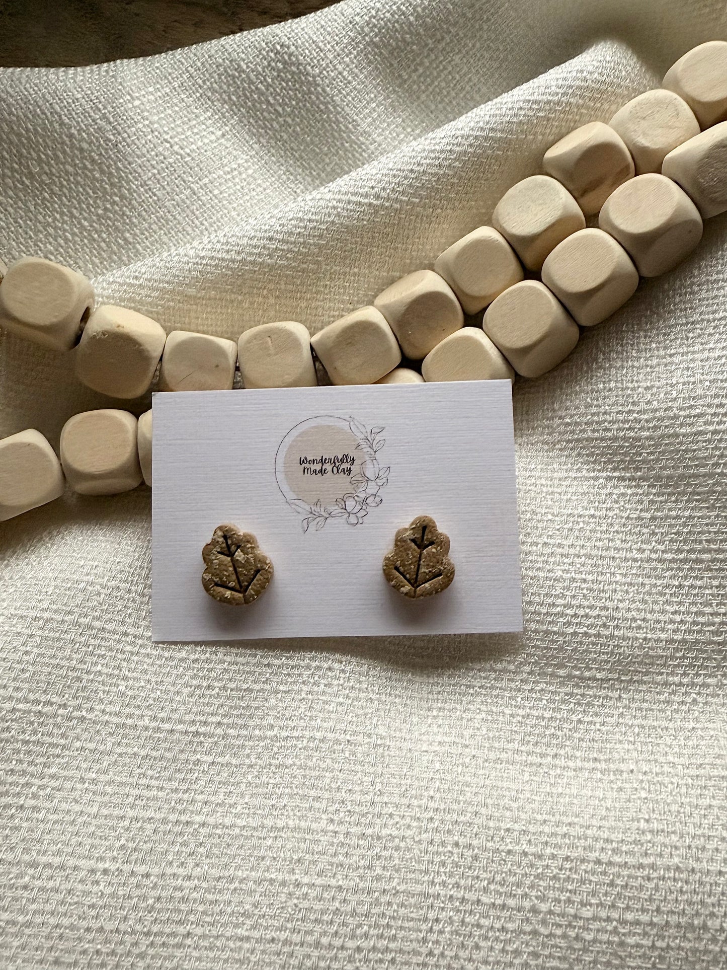 Speckled Leaves Studs