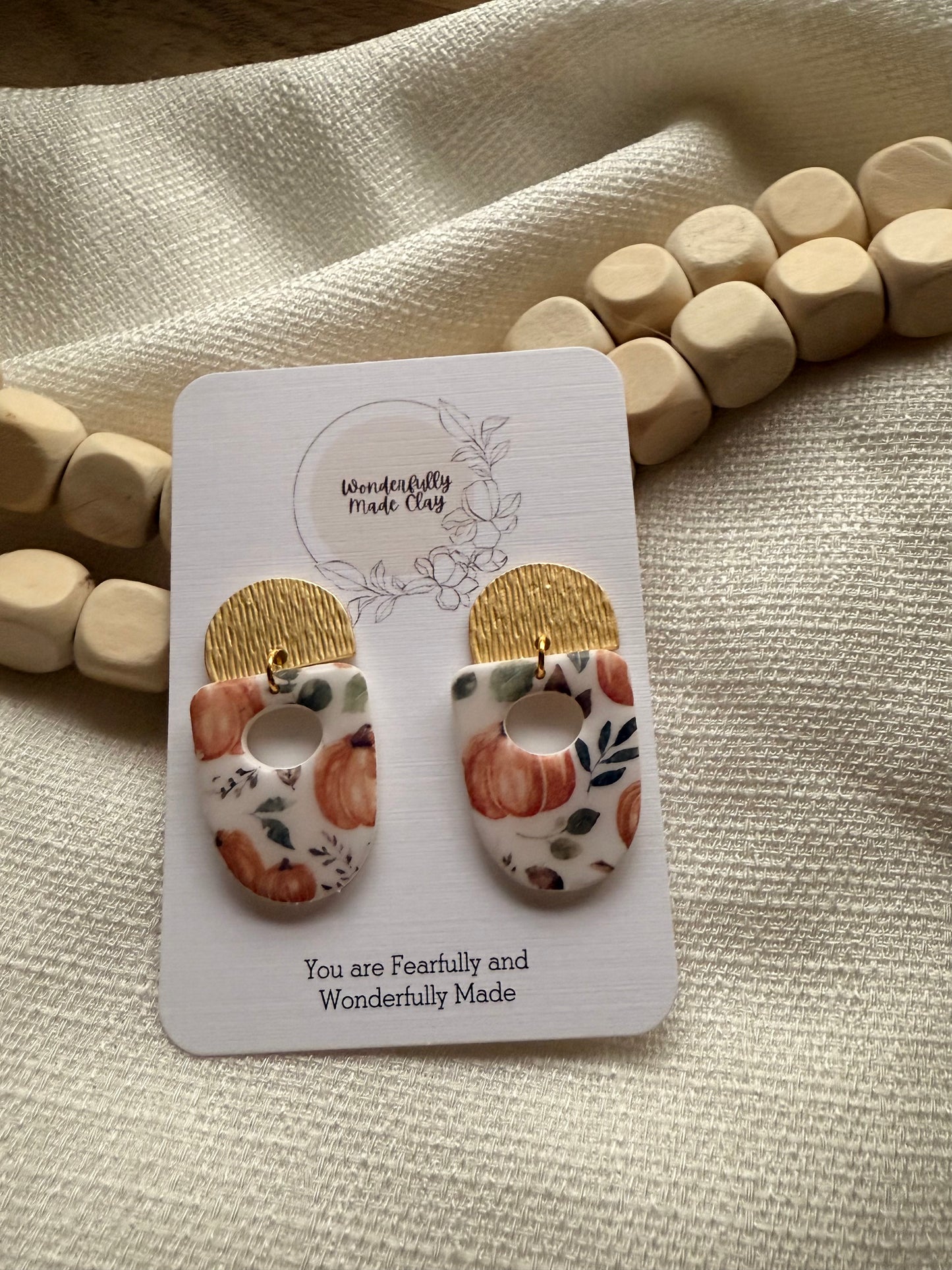 Thankful Dangles with Gold