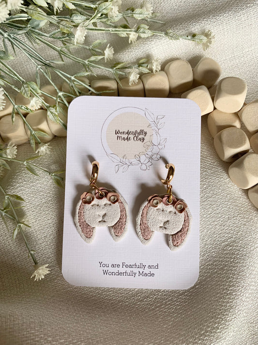 Lopsy Floral Bunnies with Hoops