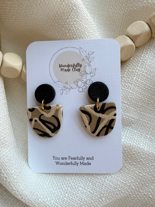 Textured Abstract Dangle