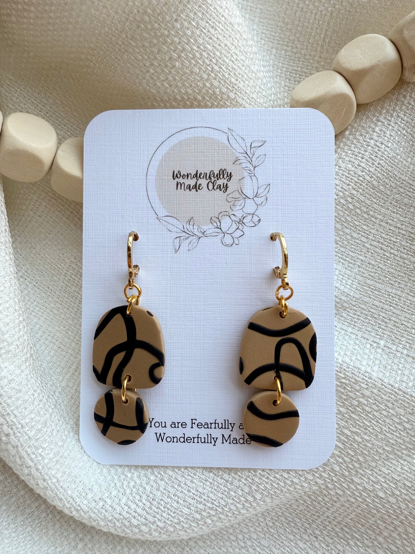 Abstract Organic Dangle w/ Clasp