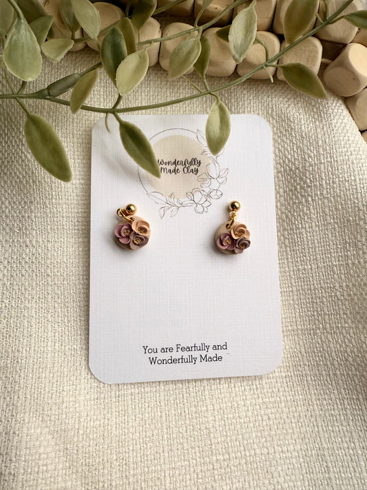 Mini Dusty Floral Dangle