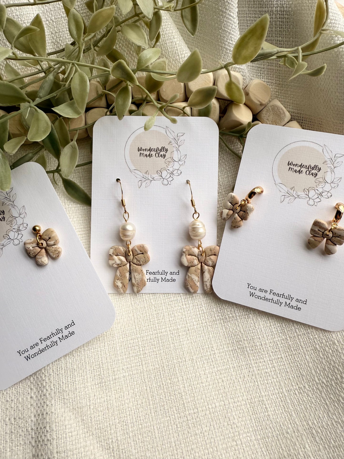 Pink Bows with Pearls