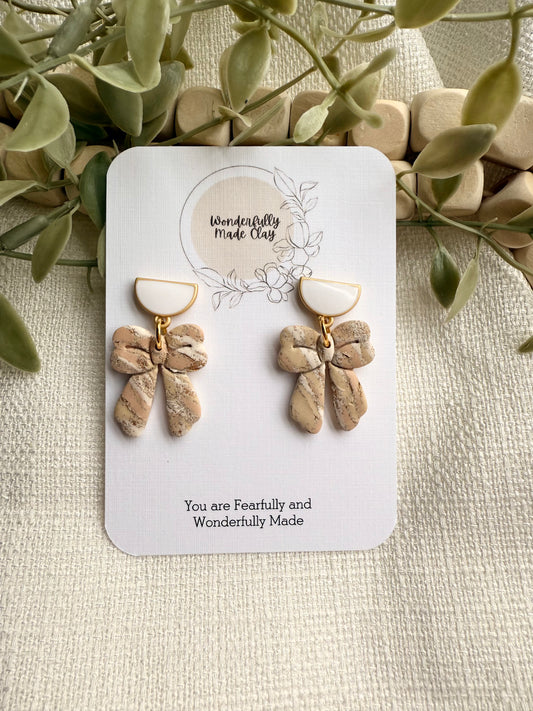 Pink Bows with White Posts