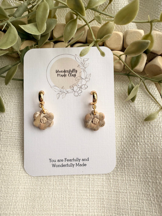 Mini Flower Dangle with Hoops