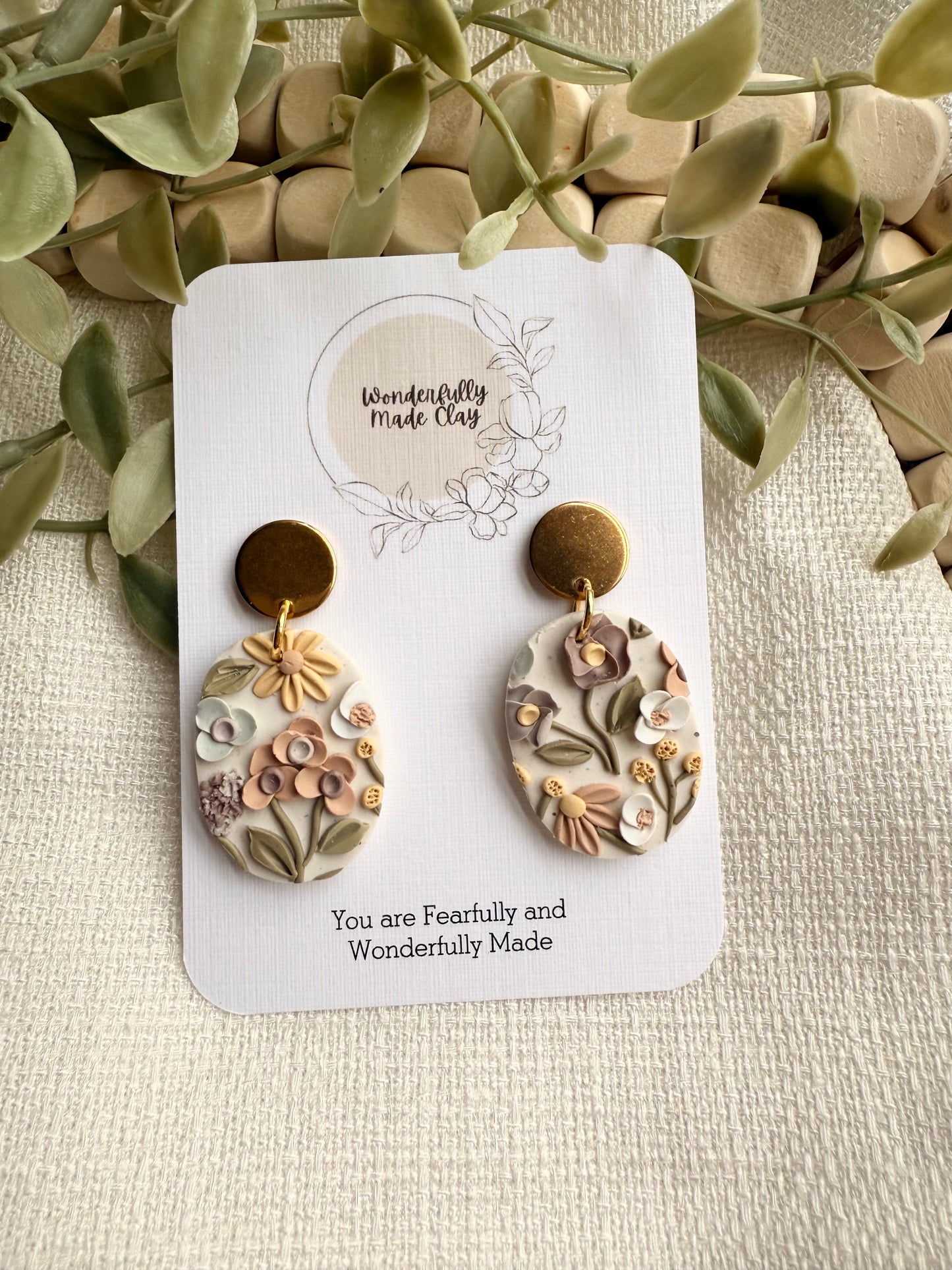 Pastel Floral Garden (Ovals)