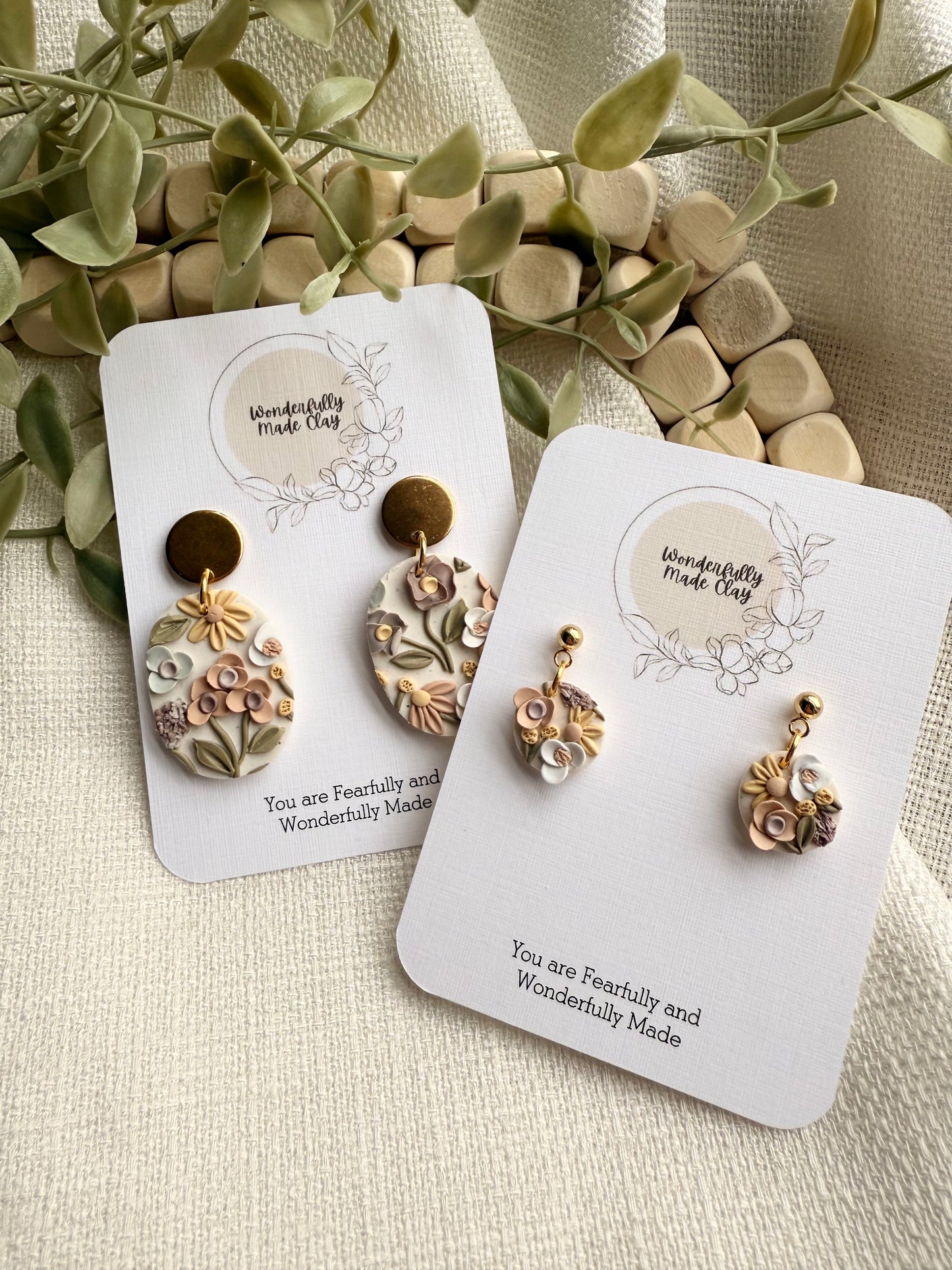 Pastel Floral Garden (Ovals)