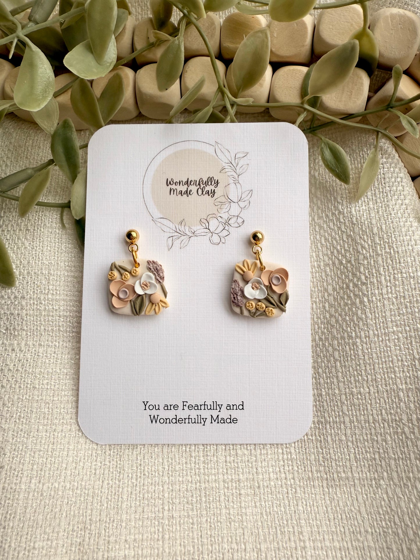 Mini Pastel Flower Garden-Squares