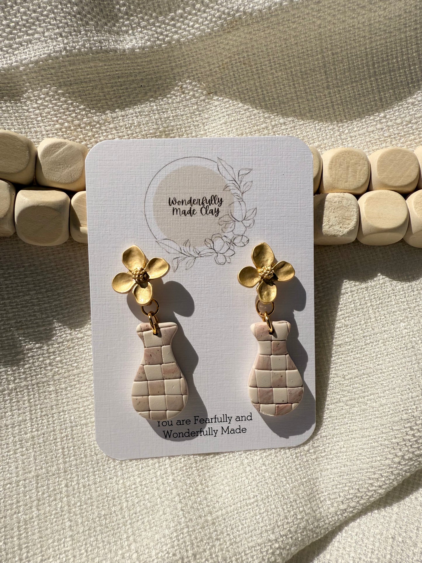 Pink Checkered Vases