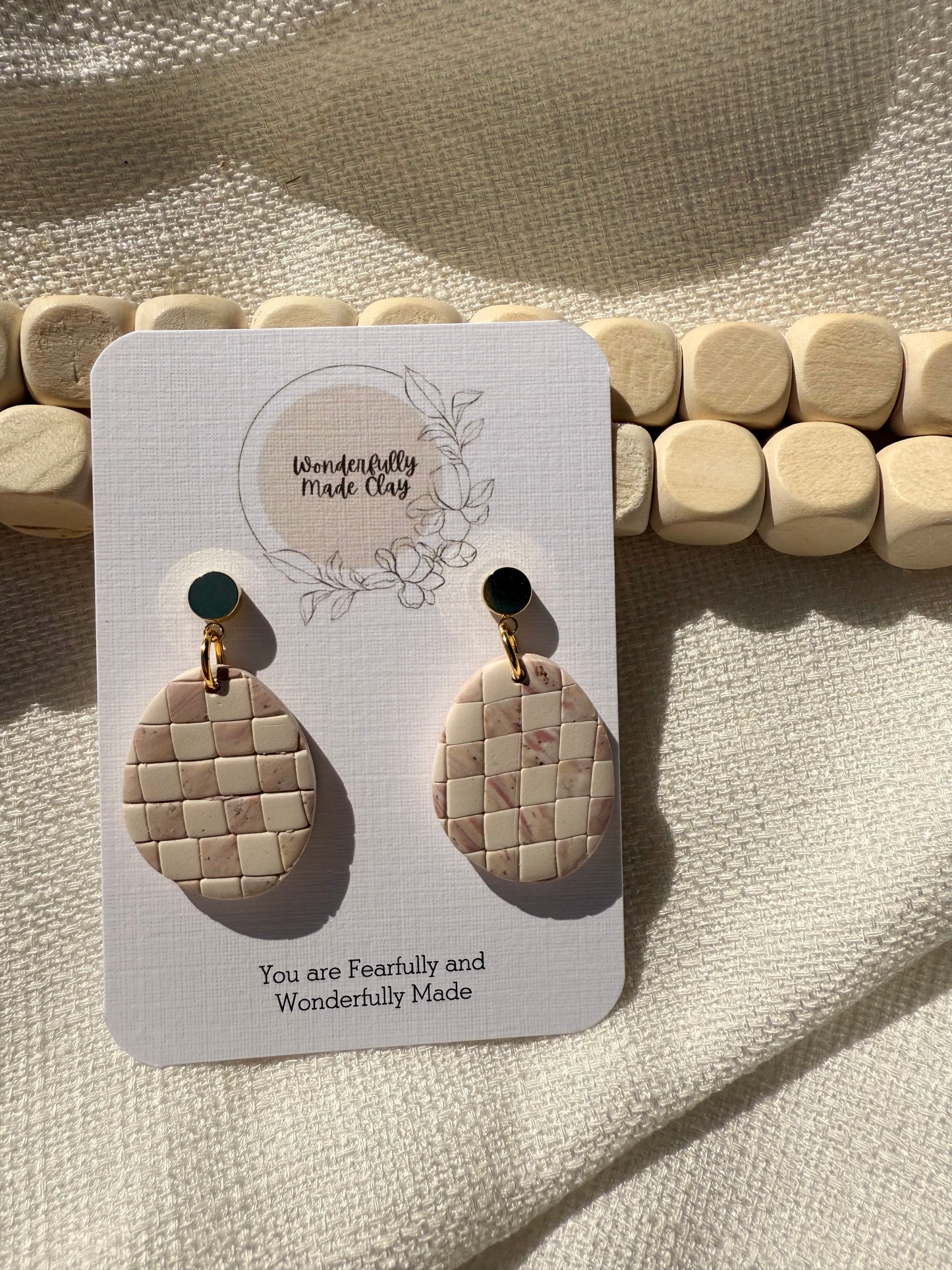 Organic Checkered Dangles