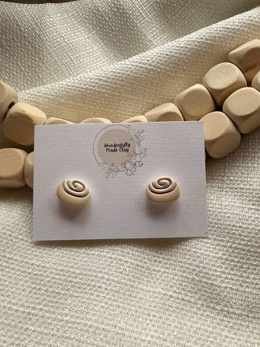 Cinnamon Roll Studs