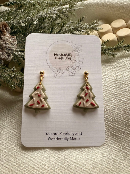 Cookie Christmas Trees w/ Ball Posts