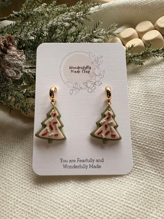 Cookie Christmas Trees with Hooks