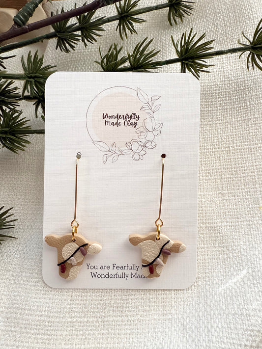 Christmas Cows with Long Hooks